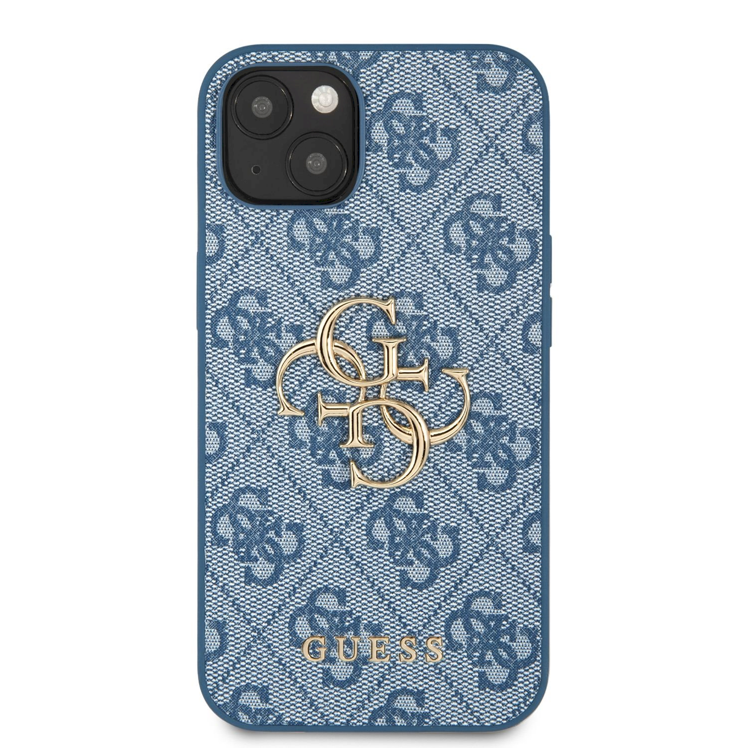 Чехол для телефона Guess 4G Metal Logo for iPhone 13 Mini, Apple iPhone 13  mini, синий - 1a.lt