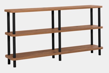Plaukts Kalune Design Raca 688DRA1209, melna/priežu, 35 cm x 150 cm x 74.9 cm