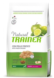 Sausā suņu barība Natural Trainer Puppy Maxi Chicken, vistas gaļa, 12 kg