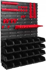 Кронштейн Tool Wall With Shelves, черный/красный