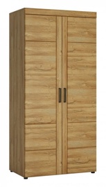 Гардероб Meble Wojcik Cortina CNAS02, дубовый, 57.9 см x 92.9 см x 195 см
