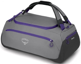 Sporta soma Osprey Daylite Duffel Medium Grey / Dark Charcoal, pelēka/violeta, 60 l