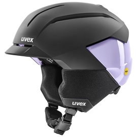 Лыжный шлем Uvex Levitate MIPS, черный/фиолетовый, 54-58 см