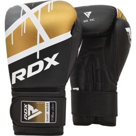 Боксерские перчатки RDX F7 BGR-F7BGL-16OZ, золотой/черный, 16 oz
