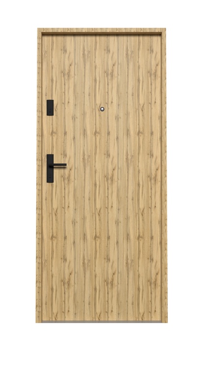Наружная дверь квартиры Domoletti Classic, правосторонняя, дубовый, 206 x 89 x 5 см