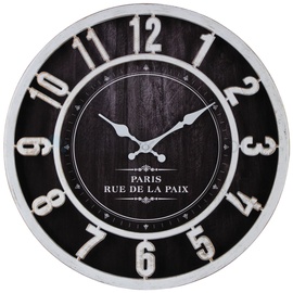 Sienas kvarca pulkstenis Splendid Sacher, melna, alumīnijs/plastmasa/stikls, 40 cm x 5 cm
