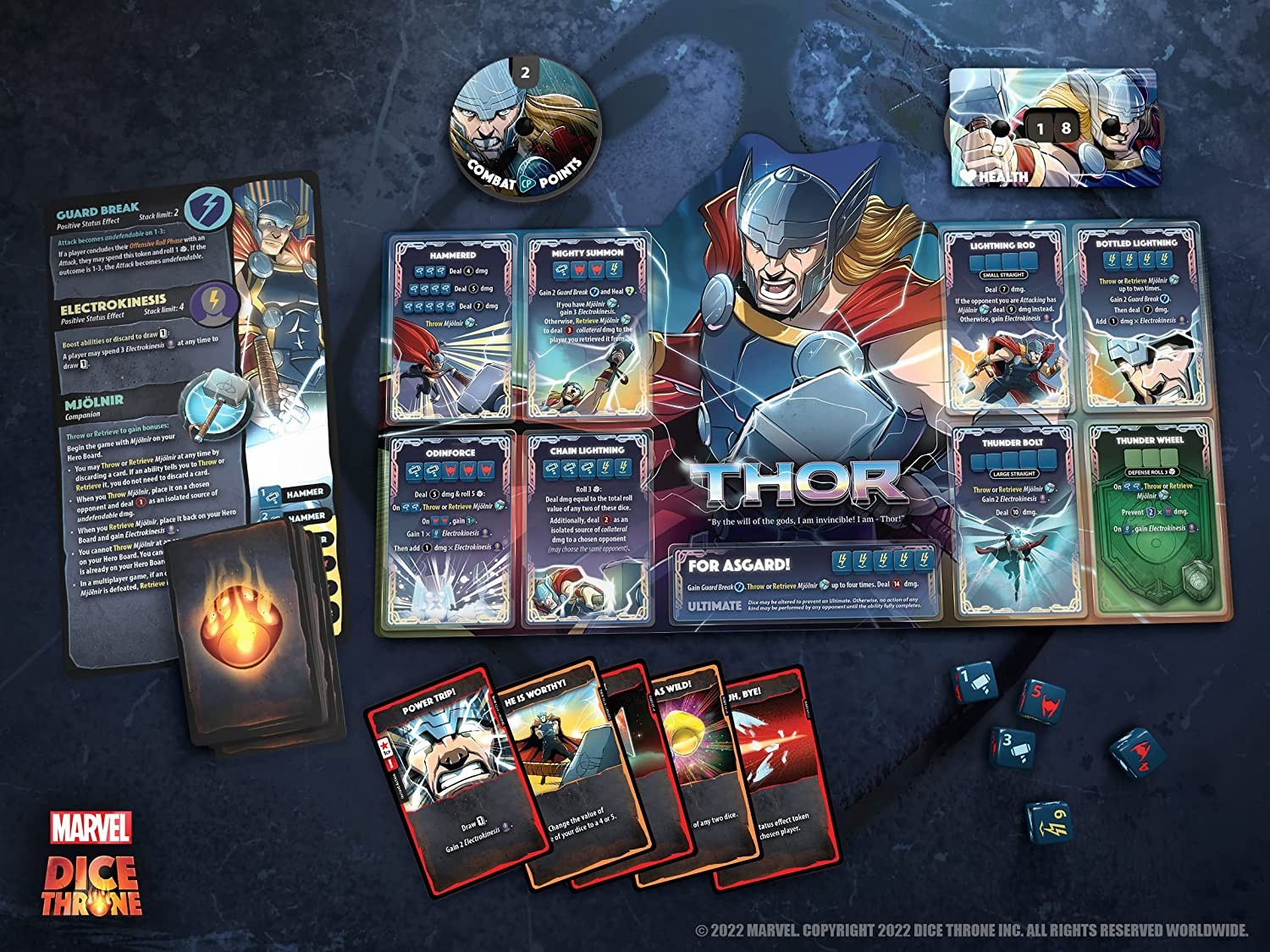 Настольная игра Roxley Games Marvel Dice Throne, EN - 1a.lt