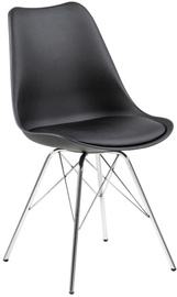 Valgomojo kėdė Eris 80738 80738, juoda/chromo, 54 cm x 48.5 cm x 85.5 cm