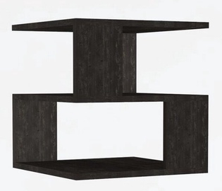 Журнальный столик Kalune Design Lisa, антрацитовый, 50 см x 50 см x 45 см