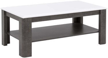 Kohvilaud Forte Canne, valge/hall, 110 cm x 60.1 cm x 45.5 cm
