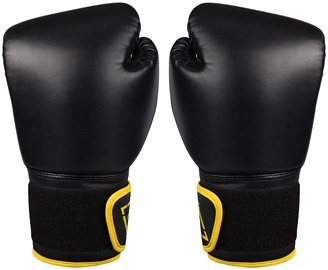 Боксерские перчатки Avento 41B 41BO, черный/желтый, 12 oz