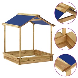 Liivakast VLX Outdoor Playhouse, 128 x 120 cm, sinine/pruun