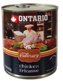 Влажный корм для собак Ontario Culinary Chicken Fricasse, курица, 0.8 кг