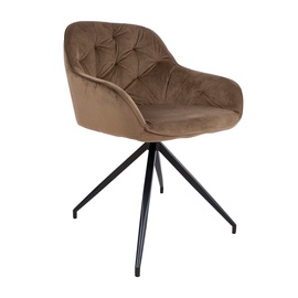 Atzveltnes krēsls Home4you Brit 10385, olīvzaļa/melna, 55 cm x 53 cm x 107 cm