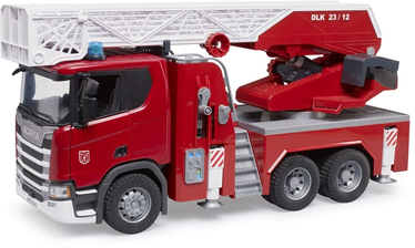 Rotaļu ugunsdzēsēju mašīna Bruder Scania Super Fire Engine 560R, 1:16, balta/sarkana