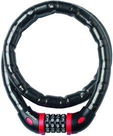 Slēdzene Masterlock 8226EURDPRO, melna/sarkana, 1000 mm x 18 mm