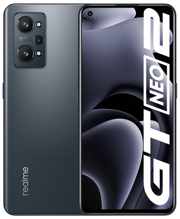 Mobiiltelefon Realme GT Neo2, must, 8GB/128GB