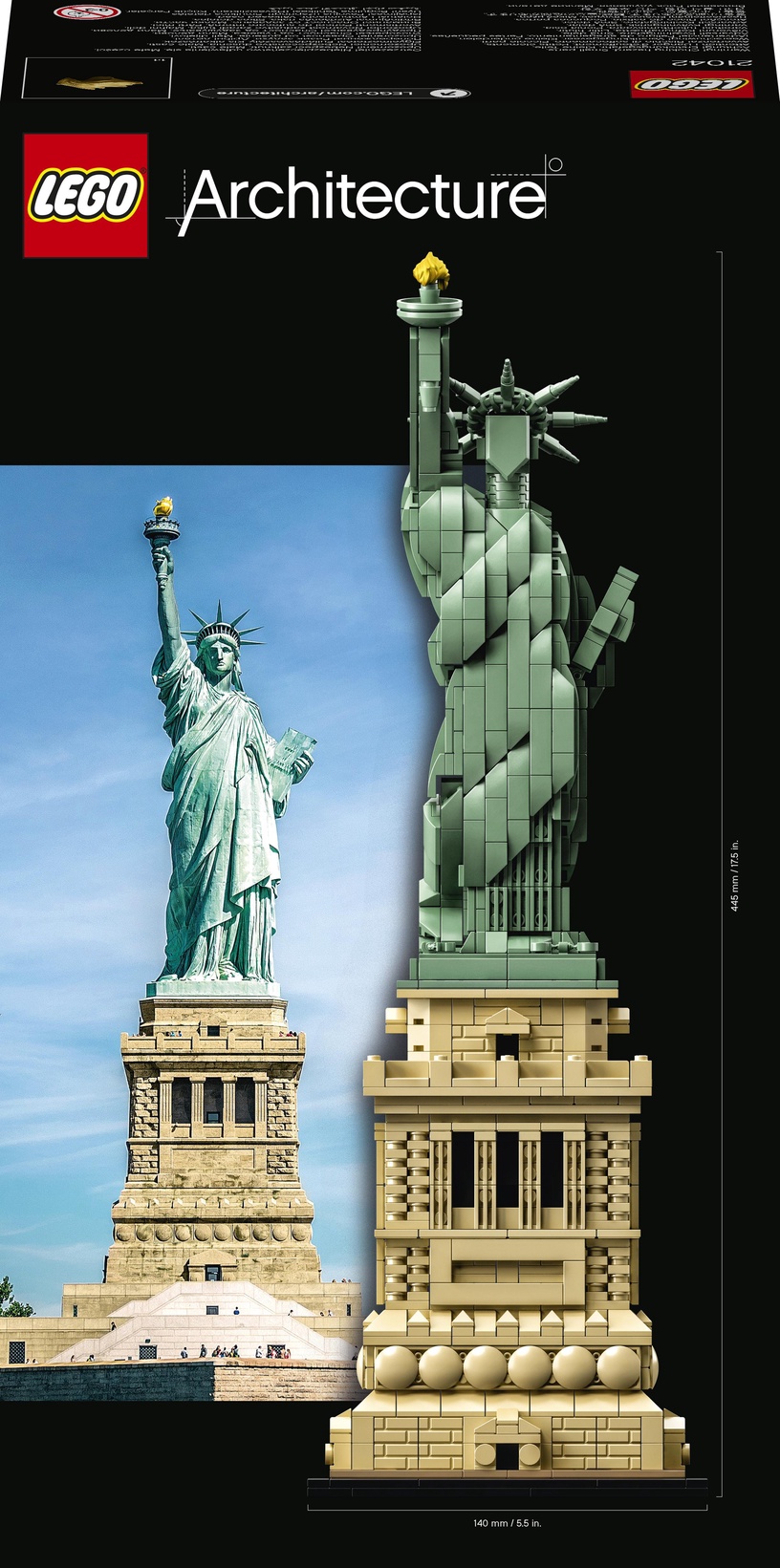 Konstruktor LEGO Architecture Vabadussammas 21042, 1685 tk