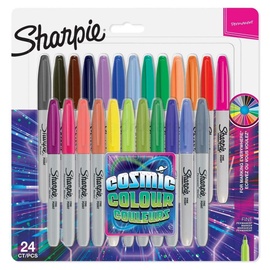 Marker Sharpie Cosmic Colors, 1 mm, mitmevärviline, 24 tk