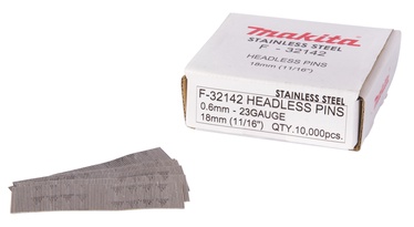 Гвозди для отделочных досок Makita P18S, F-32142, 18 мм x 0.6 мм