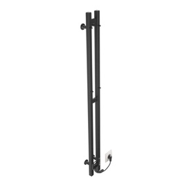 Электрический полотенцесушитель Thermoval TVB LONG Black, черный, 120 см x 10.5 см, 80 Вт