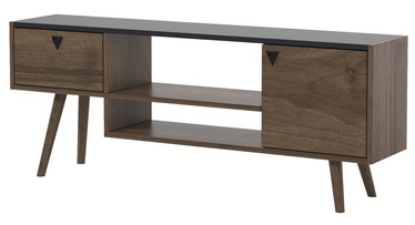 TV galds Kalune Design Nida, valriekstu/antracīta, 140 cm x 29.5 cm x 55 cm