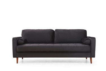 Dīvāns Hanah Home Rome, melna, 90 x 215 x 70 cm