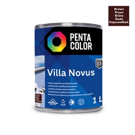 Fasāžu krāsa Pentacolor Villa Novus, brūna, 1 l
