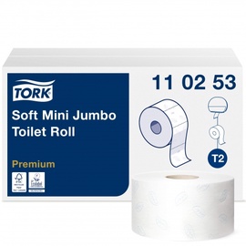 Tualetes papīrs Tork Premium Mini Jumbo 110253, 2 sl