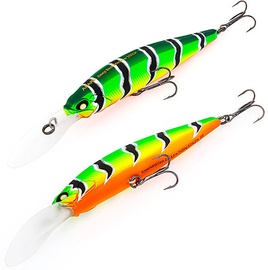 Vobleris Akara Deep Best Minnow 100SP-A107, 10 cm, 16 g, melna/zaļa/oranža