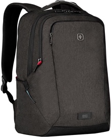 Mugursoma Wenger MX Professional Laptop Backpack, melna/pelēka, 21 l, 16"