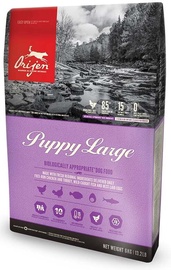 Сухой корм для собак Orijen Puppy Large, рыба/курица/индюшатина, 11.4 кг