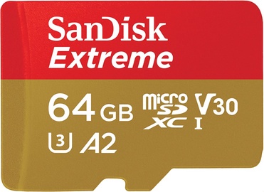 Mälukaart SanDisk Extreme, 64 GB