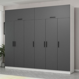 Шкаф Kalune Design Kale 5148, антрацитовый, 52 см x 270 см x 235 см