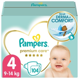 Mähkmed Pampers Premium Care, 4 suurus, 8 - 14 kg, 104 tk