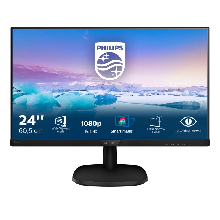 Монитор Philips 243V7QDSB/00, 23.8″, 5 ms