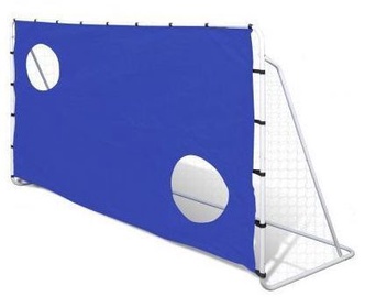 Futbolo vartai Soccer goal with net and shooting target, 76 cm x 215 cm x 152 cm