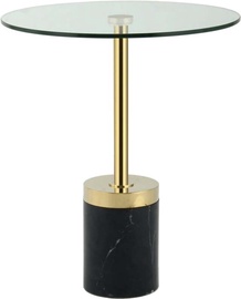 Журнальный столик Kayoom Lana 125, золотой/черный, 46 см x 46 см x 53 см