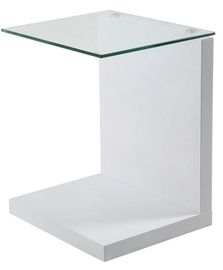 Kafijas galdiņš Actona Tupit 61618, caurspīdīga/balta, 350 mm x 400 mm x 500 mm