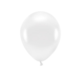 Õhupall Party&Deco Eco Metallic, valge, 10 tk