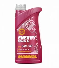 Машинное масло Mannol Energy Combi LL 5W - 30, синтетический, для легкового автомобиля, 1 л
