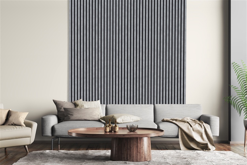 Dekoratiivne akustiline vooder Neuhofer Holz Beton, 240 cm x 57.25 cm x 1.9 cm