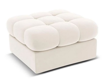 Pufs Micadoni Home Justin Velvet, bēša, 60 cm x 60 cm x 38 cm