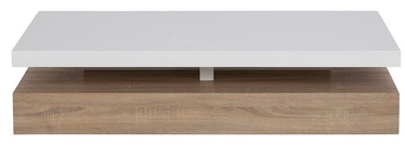 Kafijas galdiņš Actona Manum 61553, brūna/balta, 580 mm x 1170 mm x 290 mm