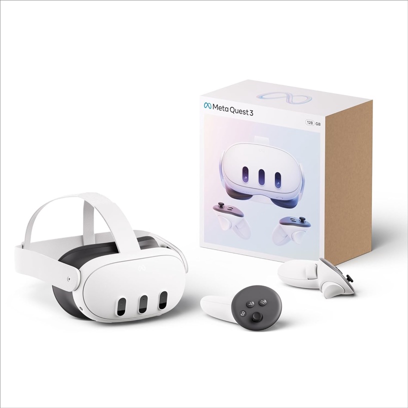 VR prillid Meta Quest 3, USB Type C / Wi-Fi / Bluetooth 5.0, 128 GB