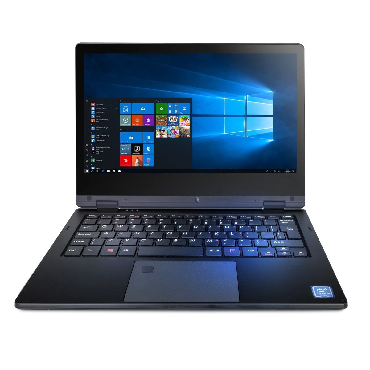 Ноутбук Techbite Arc TAB000508, Intel® Celeron® N4020, 4 GB, 128 GB, 11.6  ″, Intel® UHD Graphics 600, черный - Ksenukai.lv