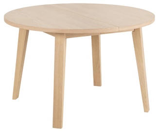 Pusdienu galds izvelkams A-Line, ozola, 120 - 220 cm x 120 cm x 75 cm