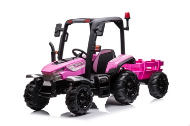 Игрушечный аккумуляторный трактор LEAN Toys BLT-206, розовый