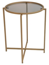 Журнальный столик Kalune Design S407U, золотой, 50 см x 50 см x 60 см