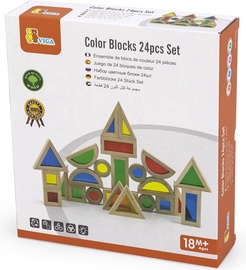 Klucīši VIGA Color Blocks 44563, 24 gab.
